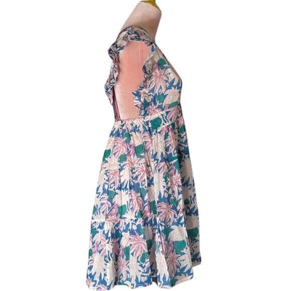 Oliphant Cross Back Mini Dress in Cayman Blue, Size Medium. NWT! - Picture 7 of 16